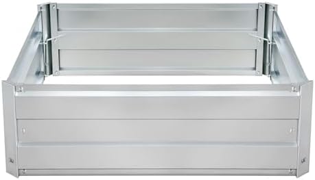Galvanized Raised Garden Bed Kit for Vegetables, Galvanized Super Large Metal Planter Raised Garden Boxes Outdoor,3 * 3 * 1 FT,Silver - Image 7