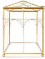 REDHUGO Glass Planter Terrarium with Lid, Indoor Display Box, Gold - Image 5