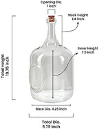 Serene Spaces Living Small Bottle Glass Terrarium with Cork, Indoor Mini Garden, Candle Holder, Floral Vase, Succulent Plant Terrarium House for Plant - Image 5