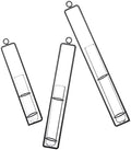 Abaodam Xmas Wall Hanging Propagation Station 3pcs Iron and Glass Tubes by Abaodam