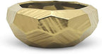 WGV Geometric Ceramic Vase, Width 9.25", Height 3.75", Matte Gold Bowl Pot, Planter for Wedding Event Office Home Decor, Art Design, 1 Piece by WGVInternational-OpusGlassware