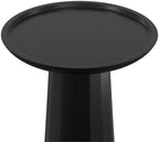 SIMPLIHOME Dayton 13" Wide Solid Wood Round End Table in Black - Image 6