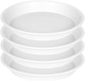 Plant Saucer Pot Tray 18 inch, 4 Packs Plastic Flower Planter Saucers and Drip Trays for Indoors Outdoors, Heavy Durable Plant Plate Water Catcher (White) by Unknown