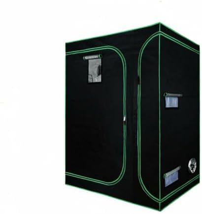 Indoor Grow Tent Grow Tent Greenhouse Cabinet Shelter with Partitioned Chambers Lightproof 600D and Diamond Reflective Film Viewing Window and Metal, 120-90-180 by Unknown