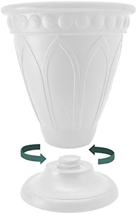 Arcadia Garden Products PSW HU40B Bristol Urn Planter, 16 by 18-Inch, Beige - Image 4