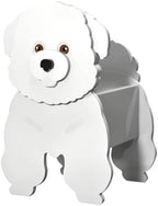 Animal PVC Flower Pot, Bichon Frise Shaped Succulent Planter Flower Holder for Garden Patio Balcony Window Sill, for Birthday Pet Lovers, 43x27cm(17x11in) by Unknown