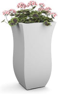 Mayne Valencia 30-Inch Tall Planter – Weather-Resistant Planter for Flowers – Durable Indoor/Outdoor Design for Patio, Porch, or Entryway by Mayne