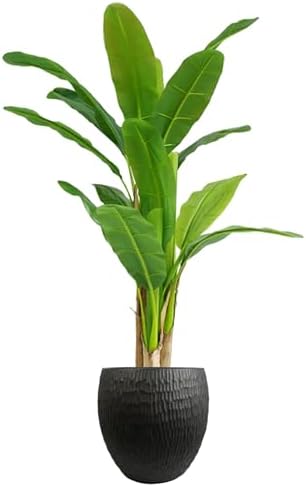 Leaf Large Plant Pots, 43cm Inoke Grey Planter - Image 2