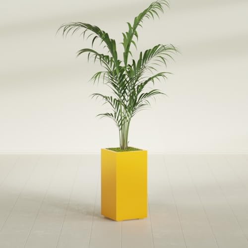 Greenline Alice Tall Rectangular Fiberglass Planter, Outdoor Planter Box - Image 4