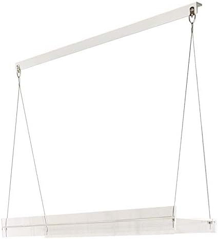 Hanging Acrylic Shelves for Windows (28" Wide, 1 Shelf - 26" Tall) by SUPREMETECH