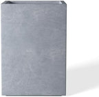 Kante Accent Tall Square Blue Gray Concrete Planter 16" H, Outdoor by Unknown