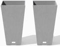 Veradek Pure Series Taper Planter - Tall Tapered Outdoor Planter with Shelf by VeradekOutdoor
