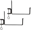 Achla Designs SFB-03C, 10 inch Railing clamp Window Flower Box Brackets, Black by ACHLADesignsHomeGarden