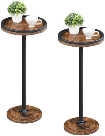 HOOBRO Small Round Side Tables, Drink Tables, Coffee Martini Tables by HOOBRO