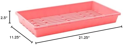Bootstrap Farmer 1020 Trays, 10 Pack, Pink - Heavy-Duty 2.5" Deep Flats Without Holes for Microgreens, Fodder, Hydroponics - Image 4