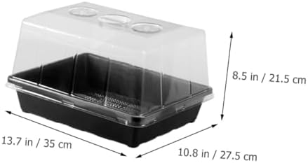 Seed Starter Tray with Plant Humidity Dome Seedling Growing Tray Set for Indoor Gardening for Seed Planting and Nursery Use - Image 2