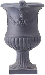 Merax 2 Set 24.8" Elegant MGO Flower Urn Planter, Black - Image 5