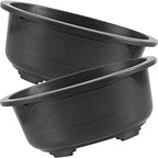 Angoily 2Pcs Bonsai Training Pot 17" Plastic Bonsai Pot with Drainage Hole Oval Planter for Desktop Decoration Nursery Garden Balcony by Angoily