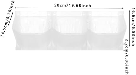 Wall Mounted Wall Planter, 36 Pockets Hanging Wall Planter (White) - Image 4