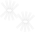 20pcs Glass Laboratory Test Tubes 25x150mm for Chemical Experiments by DECHOUS