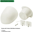 ORIMERC 4 Pack Corner Wall Mounted Hanging Planter Self Watering Triangle Plastic Flower Pot Decorative Modern Plant Vase Container Holder for Succulent Indoor Outdoor Home Office Décor White - Image 3