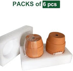5.1 Inch Shallow Terracotta Plant Pots - 6 Pack Medium Clay Flowerpot with Drainage Hole, Terra Cotta Succulent Pot for Indoor Outdoor Plants - Image 6