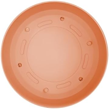 Bloem Mathers 8" Modern Plastic Planter, Muted Terra Cotta, 4-Pack - Image 4