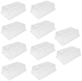 SUNPACK Sundome Plastic Multi-Vented Humidity Dome, Clear, 7" (Pack of 10) - Ideal for Greenhouses or Indoor Growing, Able to Adjust Humidity with Vents by SUNPACK