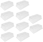 SUNPACK Sundome Plastic Multi-Vented Humidity Dome, Clear, 7" (Pack of 10) - Ideal for Greenhouses or Indoor Growing, Able to Adjust Humidity with Vents by SUNPACK