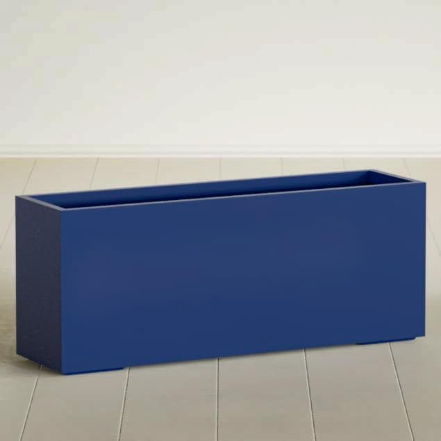 Greenline Leo Tall Rectangular Fiberglass Planter, Outdoor Planter Box by GreenlinePlanters