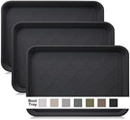 Boot Tray for Entryway Indoor, Heavy Duty Shoe Mat Tray 3 Packs, 16.7"x12.8" Waterproof Shoe Trays by WATANIYAPET