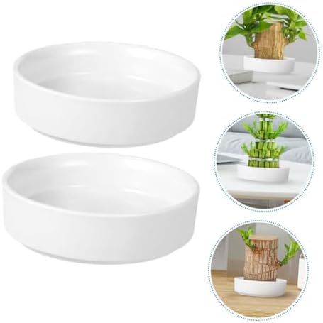 UPKOCH 6pcs Heavy Duty Ceramic Plant Saucers for Indoor and Outdoor Use Drip Trays for Flower Pots Water Trays for Potted Plants Stylish Base for Home and Garden - Image 7