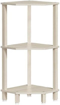 YUFAM 3-Tier Corner Shelf, Grey White by YUFAM