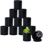 D'vine Dev 12-Pack Mini Black Plastic Planters with Saucers, 3 in, 74-Y-C-4 by DvineDevPlanterPotsandStand