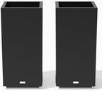 Veradek Block Series Pedestal Planter - Tall Rectangular Outdoor Planter by VeradekOutdoor