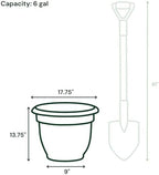 Bloem Ariana 16" Plastic Self-Watering Planter, Terra Cotta, 2-Pack - Image 4
