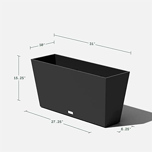 Veradek Pure Series Midori Planter - Wide Outdoor Planter - Image 2
