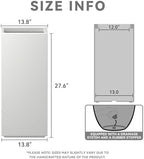 Kante Large Column Square White Concrete Planter 27.6" H, Outdoor - Image 2