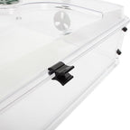 EarlyGrow 24" x 15" x 12.75" Domed Propagator with 2 Height Extenders and Locking Clip Set, Green - Image 3