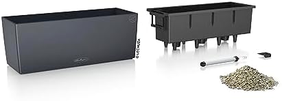 Lechuza BALCONERA Color 50 Slate, Self-Watering Window Box (Railing Planter), H7.5 L19.7 W7.5 in - Image 3