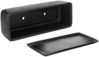 MyGift 14 Inch Matte Black Ceramic Rectangular Succulent Planter - Image 6