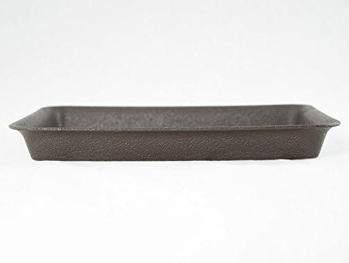 8" Rectangular Dark Blue Bonsai / Succulent Pot + Tray + Rock + Mesh Combo - Image 4