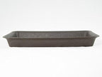8" Rectangular Dark Blue Bonsai / Succulent Pot + Tray + Rock + Mesh Combo - Image 4