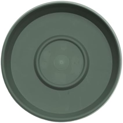 Bloem Terra 24" Round Plastic Plant Saucer, Lightweight UV-Resistant Indoor/Outdoor Flower Pot Tray - Fits 24-inch Planter Pots, Basil, 2-Pack - Image 4