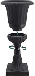 Arcadia Garden Products Black Deluxe Plastic Urn 22"x36" 2 Pack - Image 6