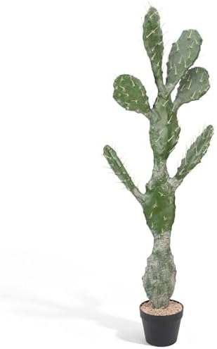 Artificial Cactus 51 INCH Tall Fake Cactus Plants Faux Cacti Saguaro with Planter for Indoor Outdoor Home Office Shop Garden Decoration by Unknown