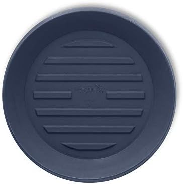 Crescent Garden Universal Round Planter Saucer, Durable Drainage Dish for Plant Pots, Heavy-Duty Plant Dishes Saucer, Indoor & Outdoor Plant Trays - Midnight Blue (11 inch Inner, 15 inch Outer) by CrescentGarden