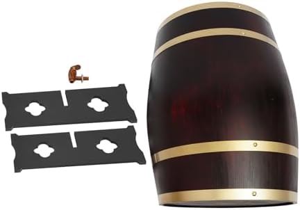 Wine Barrel, 7.93 Gal Wooden Whiskey Barrel with Stand & Spigot – Premium Pine Wood Liquor Dispenser for Home Brewing, Aging, Decor, Bourbon Barrel Style (Vintage Color, 30L) - Image 6