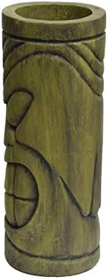 Christopher Knight Home Jayleen Outdoor Polynesian Urn, Antique Green Finish - Image 7