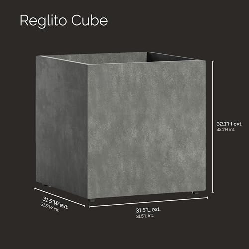 Reglito Cube Planters for Outdoor Plants, Square Indoor/Outdoor - Image 2